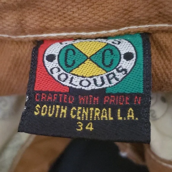 Vintage 90's Cross Colours Denim Baggy Shorts Made in USA